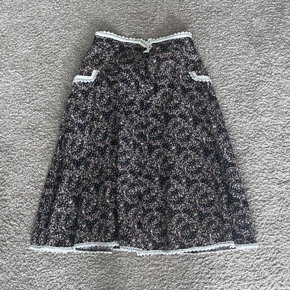 Vintage Gunne Sax Floral Prarie Skirt - Picture 1 of 4